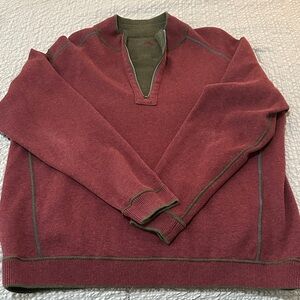 Tommy Bahama Reversible Half Zip Sweater